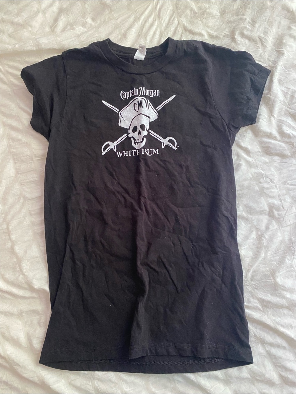 White Rum Graphic Tee - Black